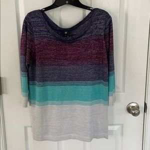 Multicolor glittered light sweater NWT